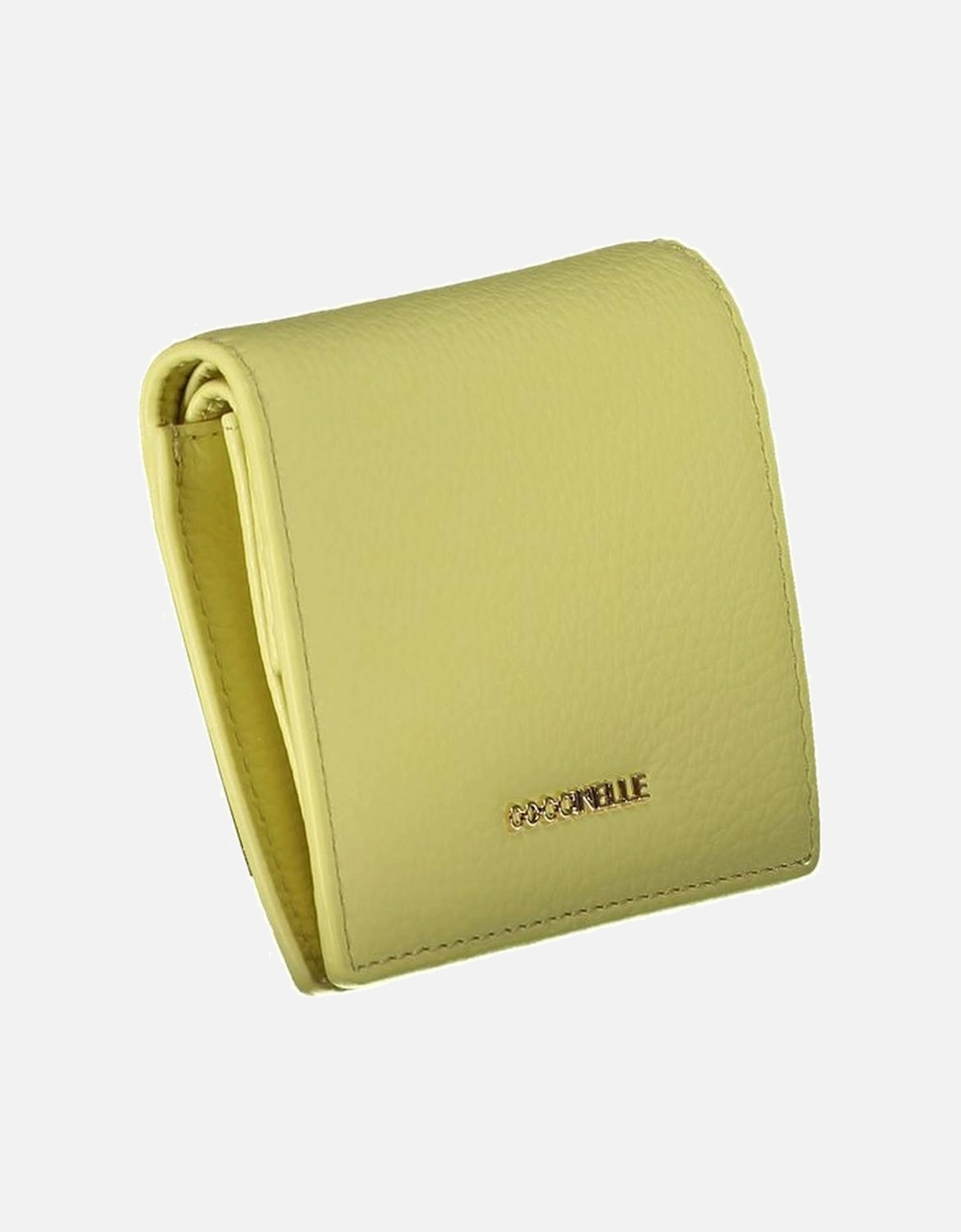 Two-Compartment Wallet with Coin Purse and Card Slots Women - Yellow