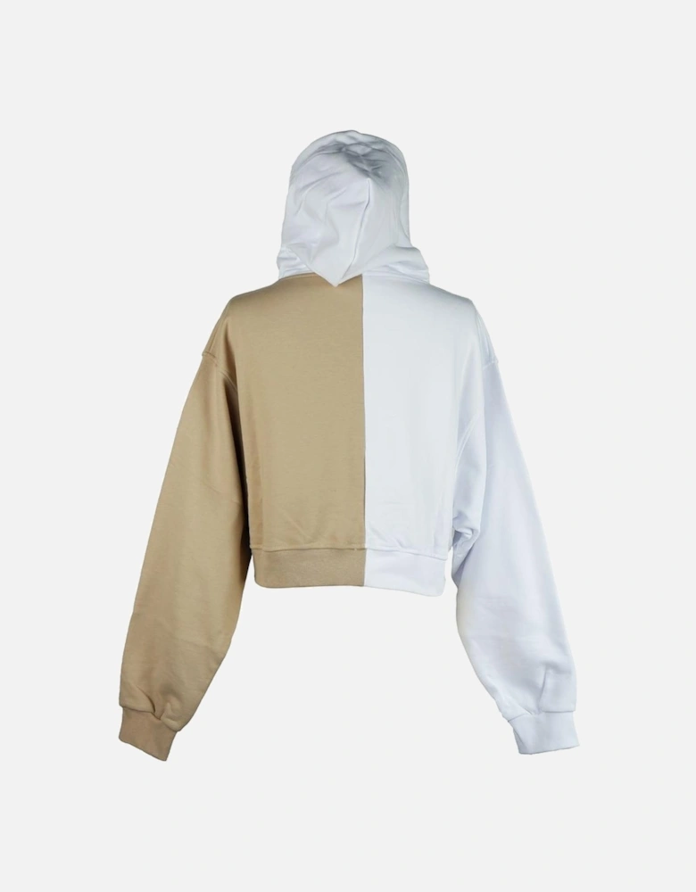 Cropped Hoodie CO8652 Women - White Sweaters