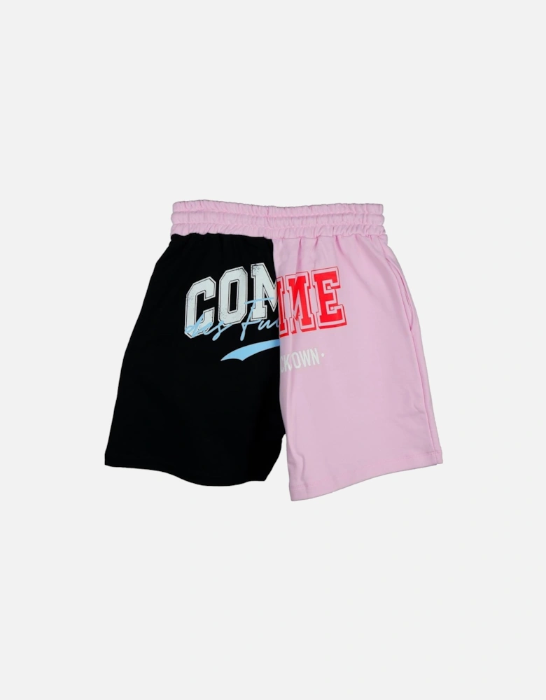 TwoTone Color Block Shorts Women - Pink