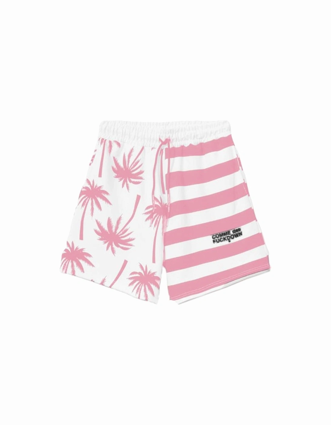 Palm Tree Shorts Pink and White Women, 3 of 2