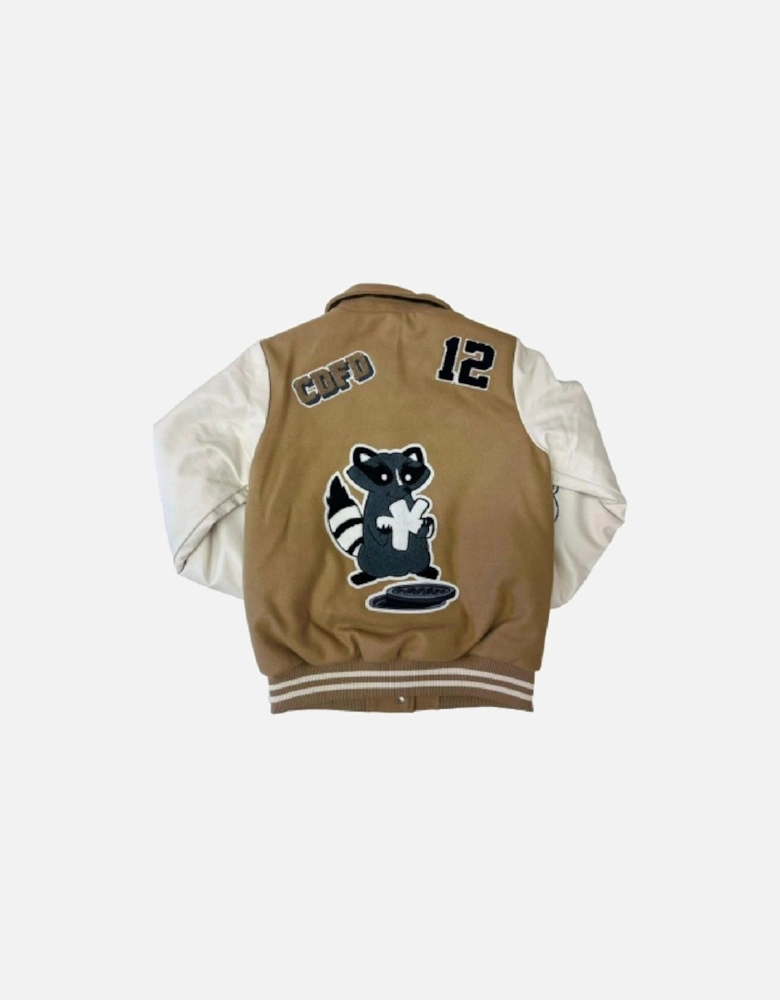 Varsity Jacket Beige Women - Brown Jackets
