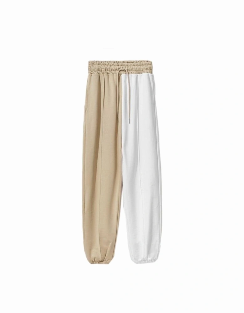 Twotone sweatpants Model Women - Beige Jeans