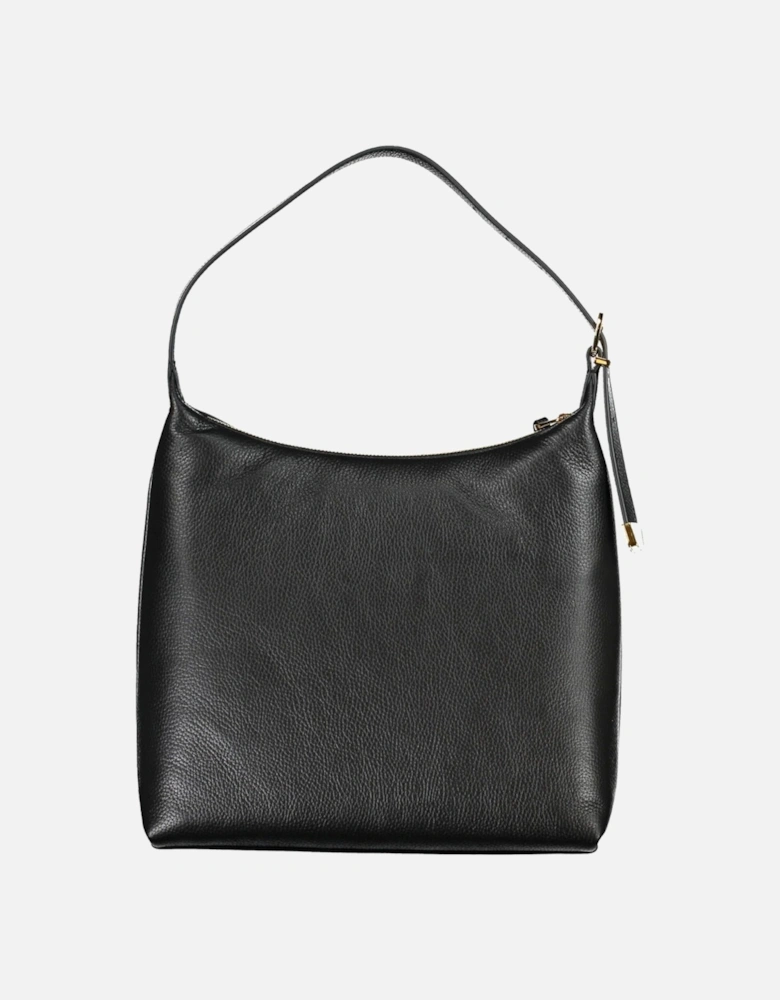 Elegant Black Leather Shoulder Bag Women Handbags