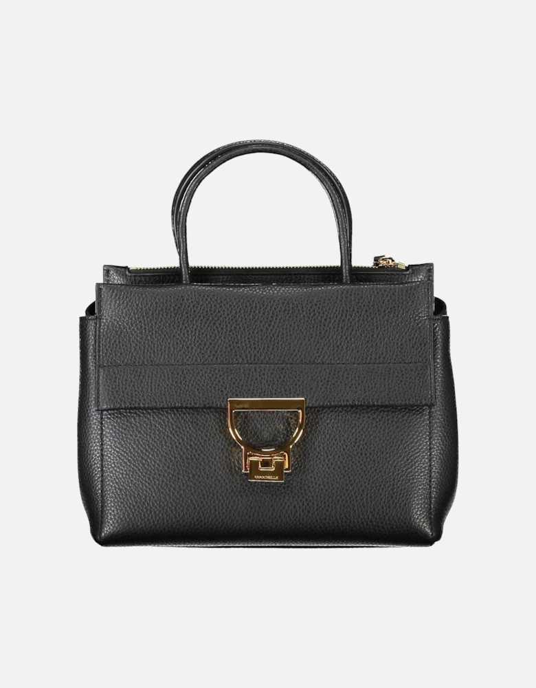 Black Leather Women Handbag