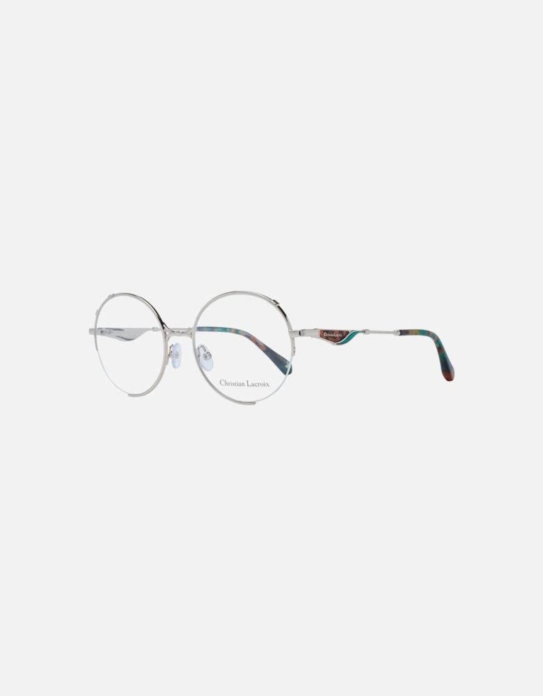 Gold Round Metal Frame Glasses with Plastic Lenses Women