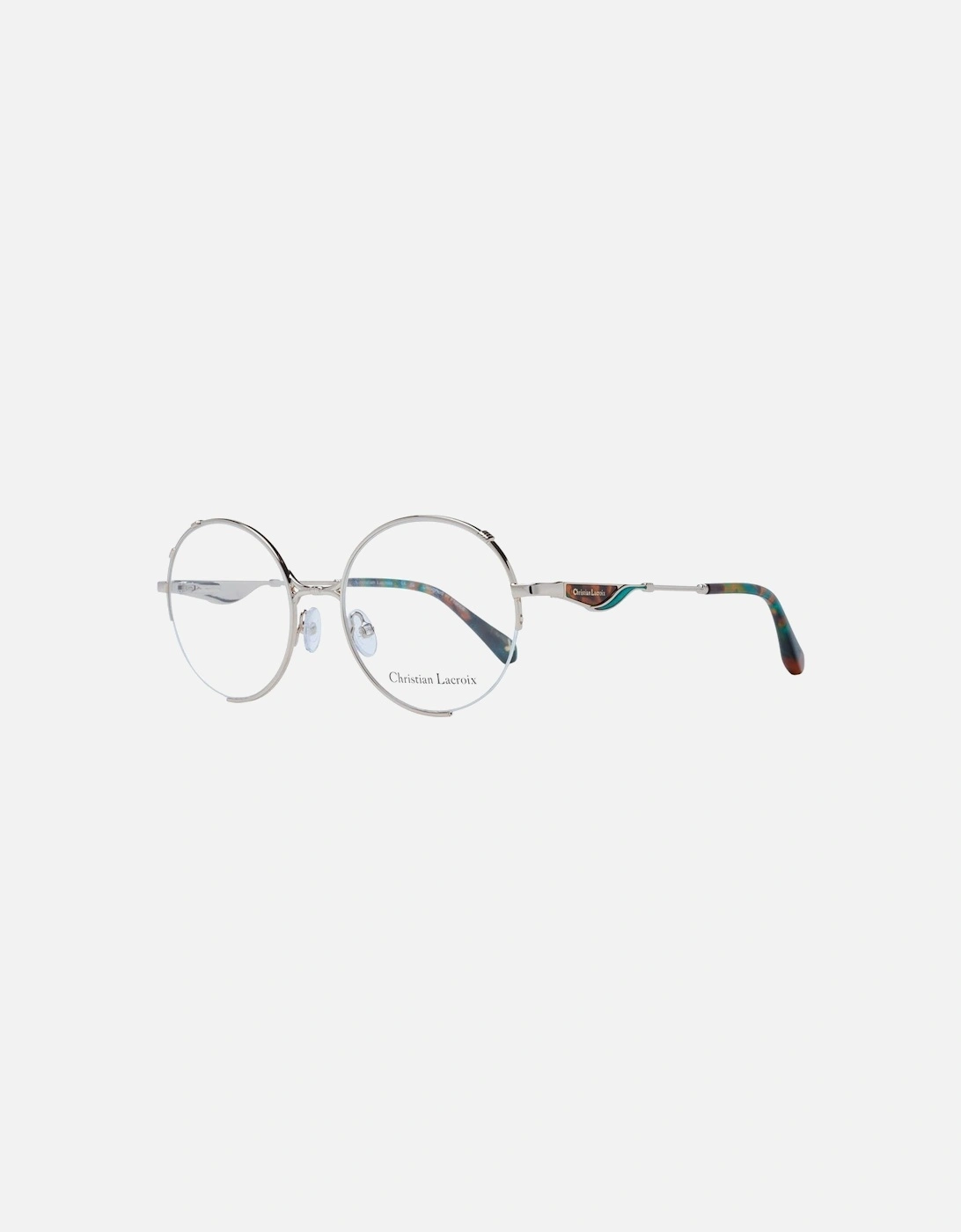 Gold Round Metal Frame Glasses with Plastic Lenses Women, 4 of 3