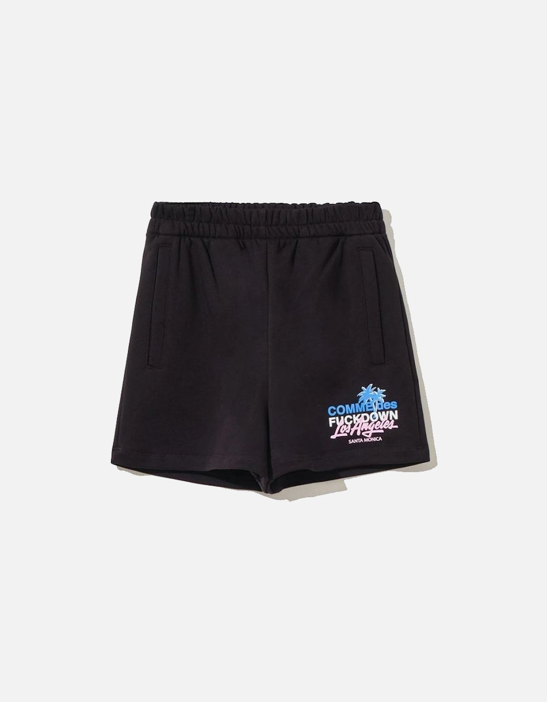 Los Angeles Shorts Palm Tree Graphic Women - Black, 4 of 3