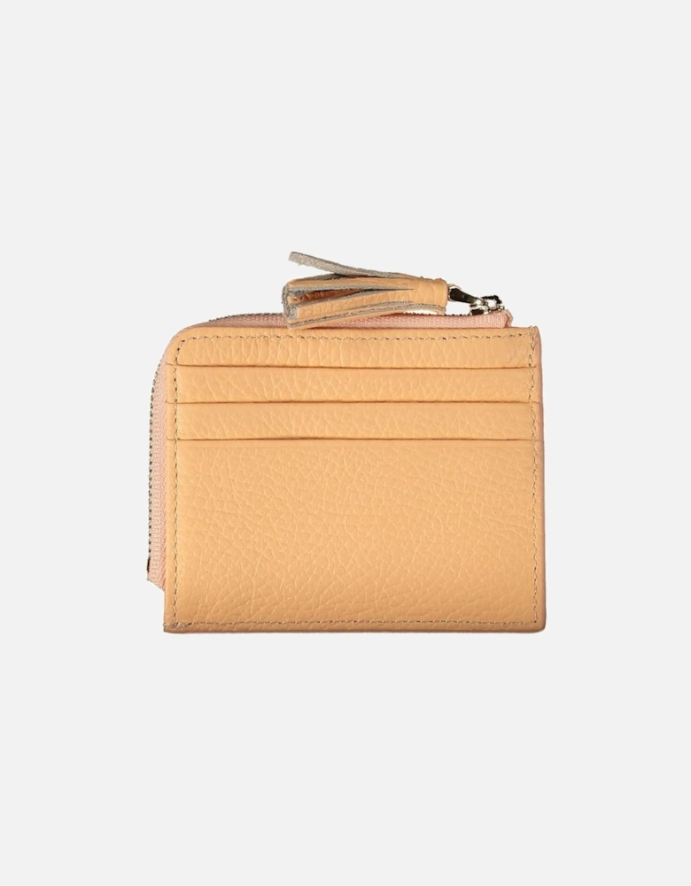 Double-Spaced Central Pocket Card Holder with Logo Women - Orange