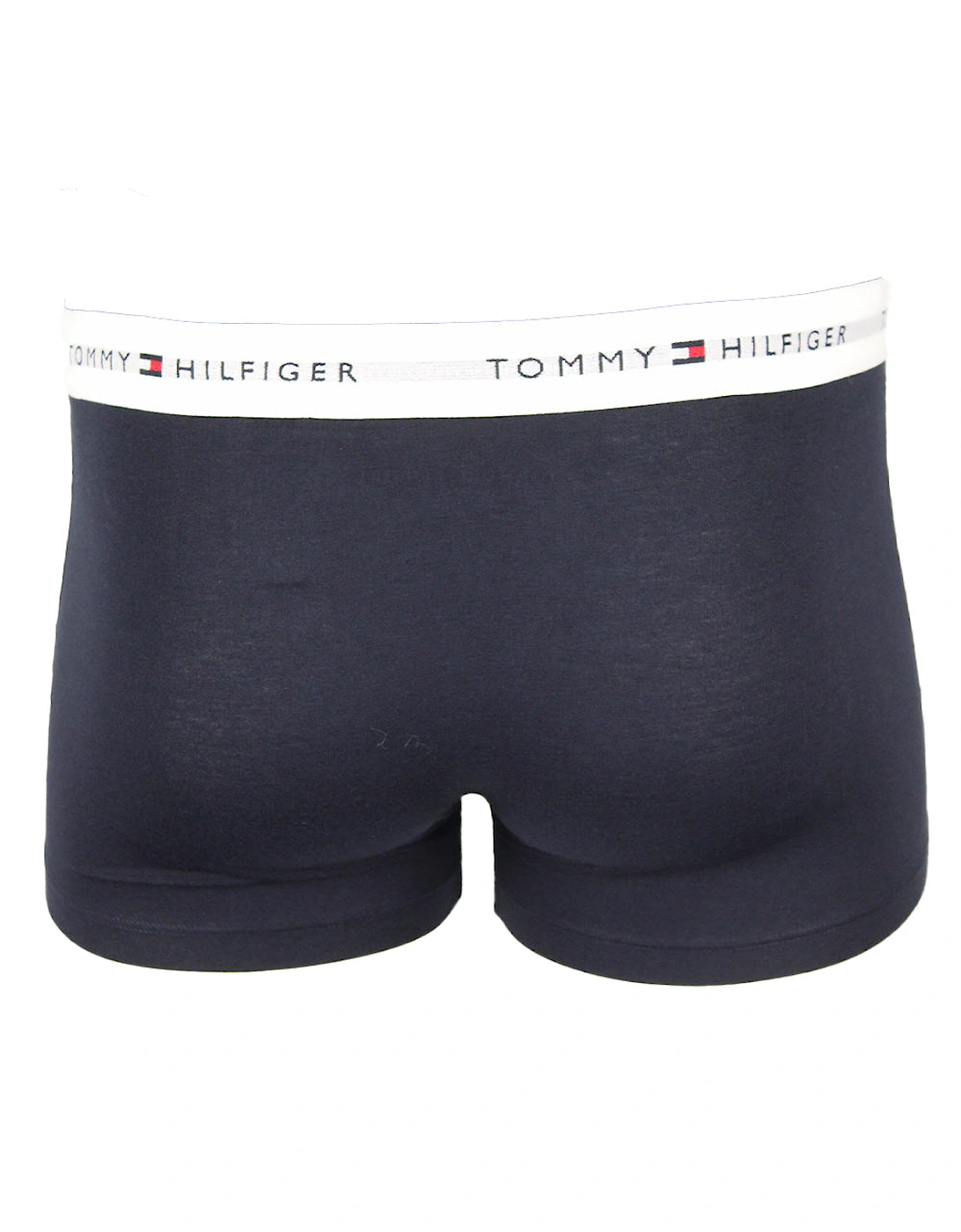 3-Pack Signature Cotton Boxer Trunks, Navy/Red/Blue/White