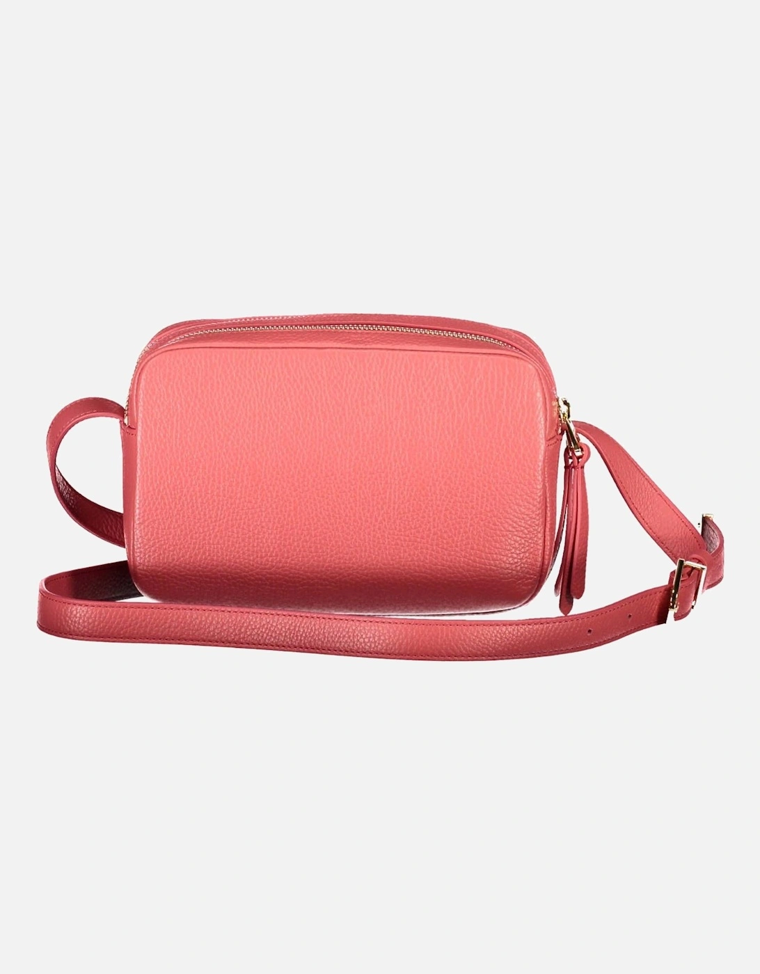 Elegant Pink Leather Shoulder Bag with Logo Women Handbags