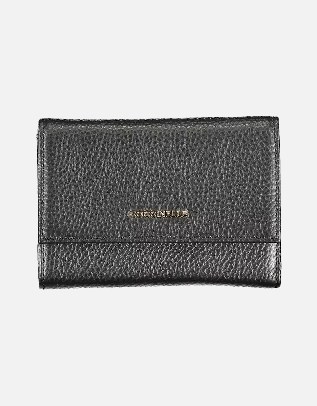 Luxury Designer 3-Compartment Wallet with Coin Pocket and Logo Closure, 4 of 3