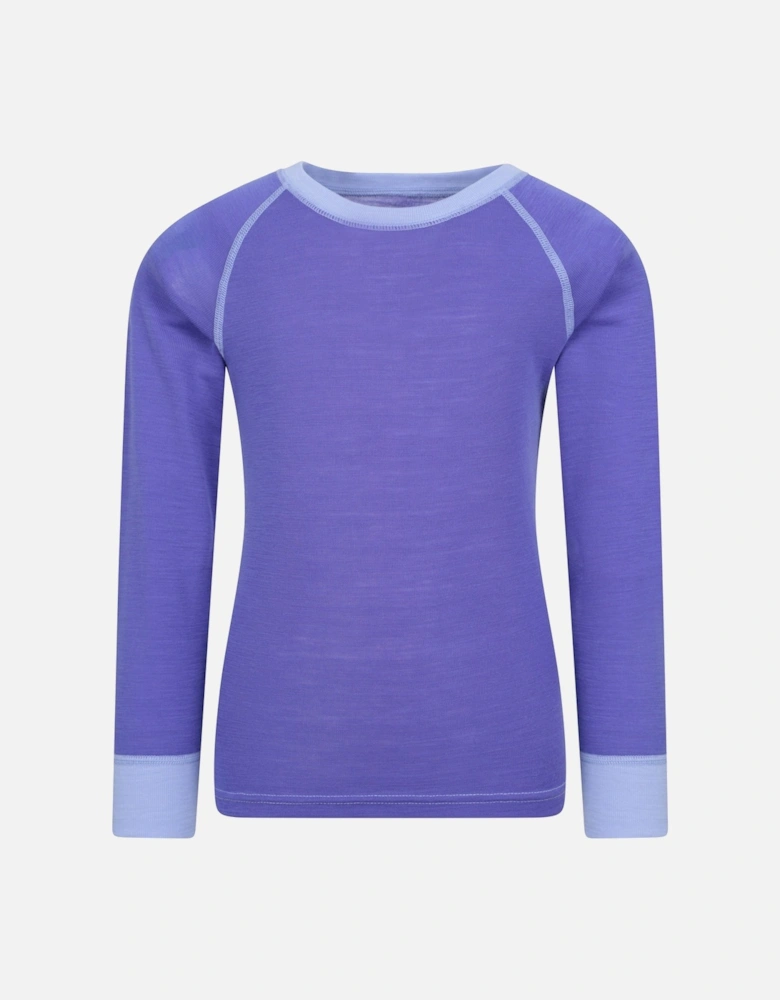 Childrens/Kids Merino II Round Neck Base Layer Top