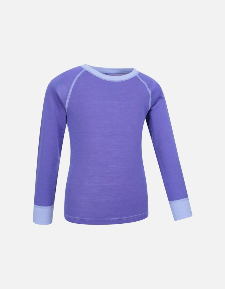 Childrens/Kids Merino II Round Neck Base Layer Top