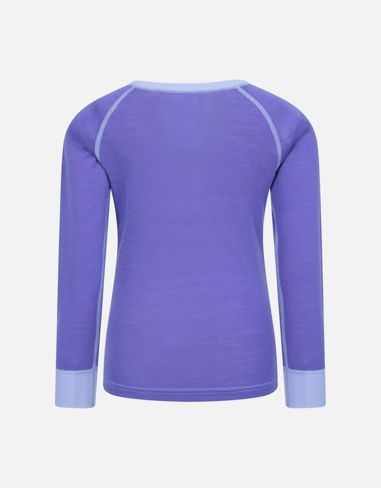 Childrens/Kids Merino II Round Neck Base Layer Top