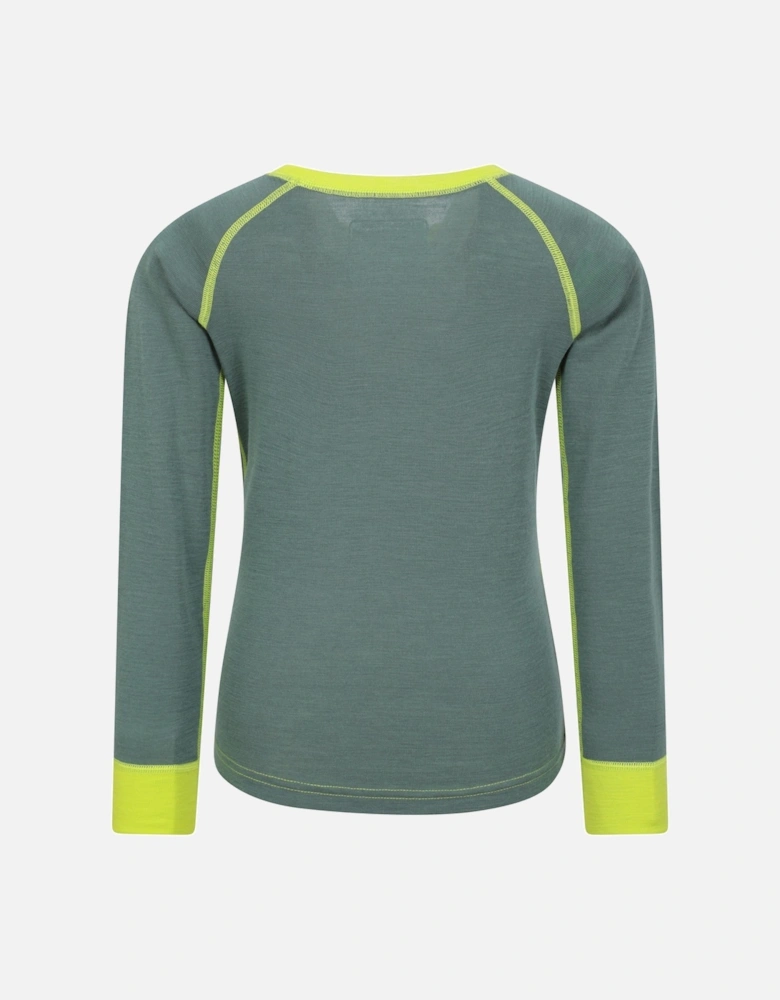 Childrens/Kids Merino II Round Neck Base Layer Top