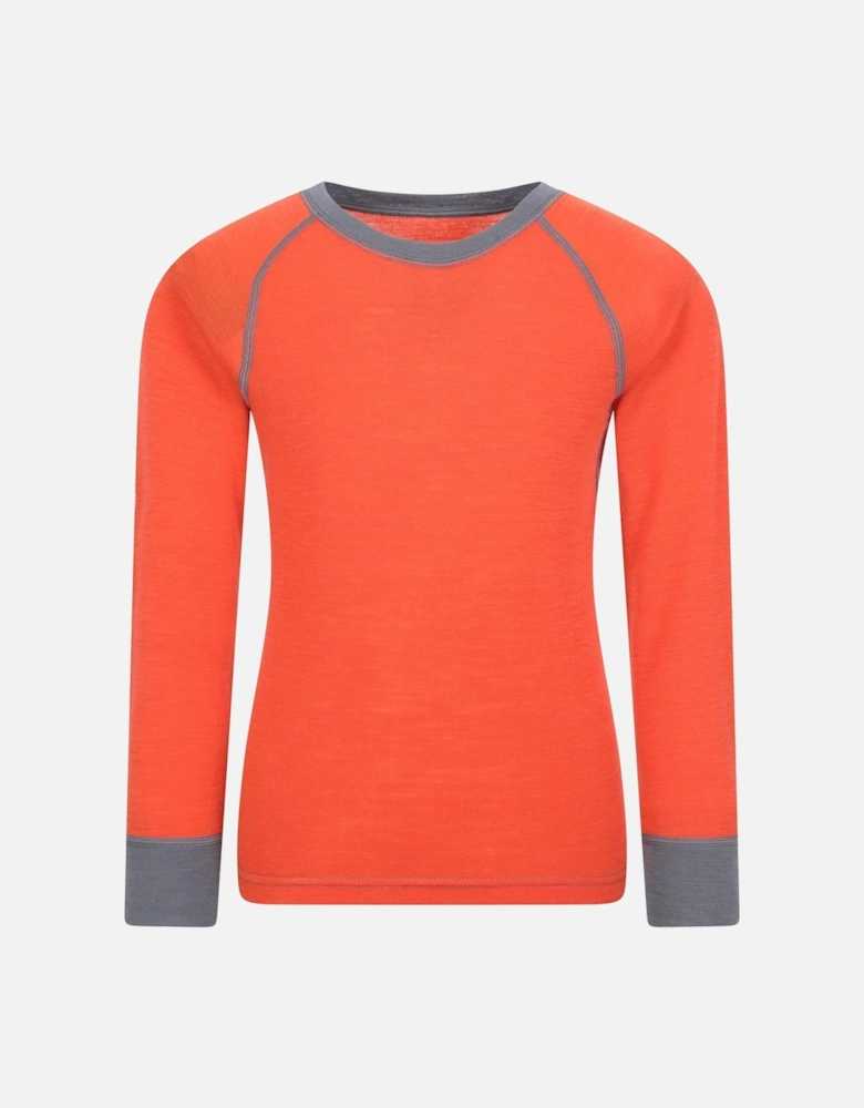 Childrens/Kids Merino II Round Neck Base Layer Top