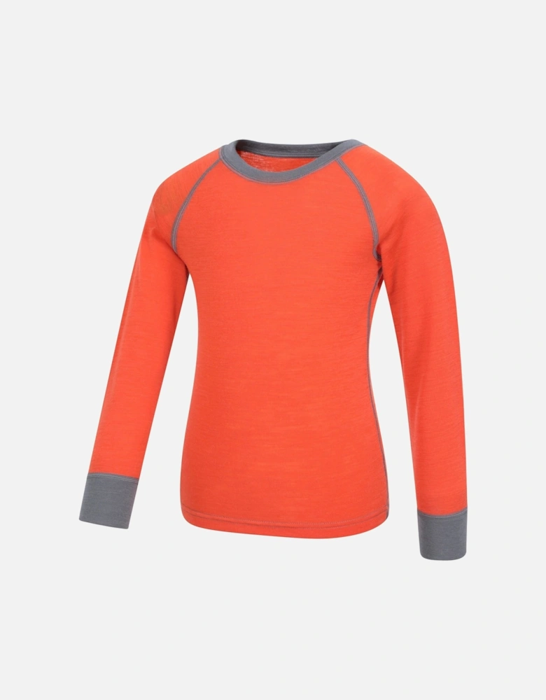 Childrens/Kids Merino II Round Neck Base Layer Top