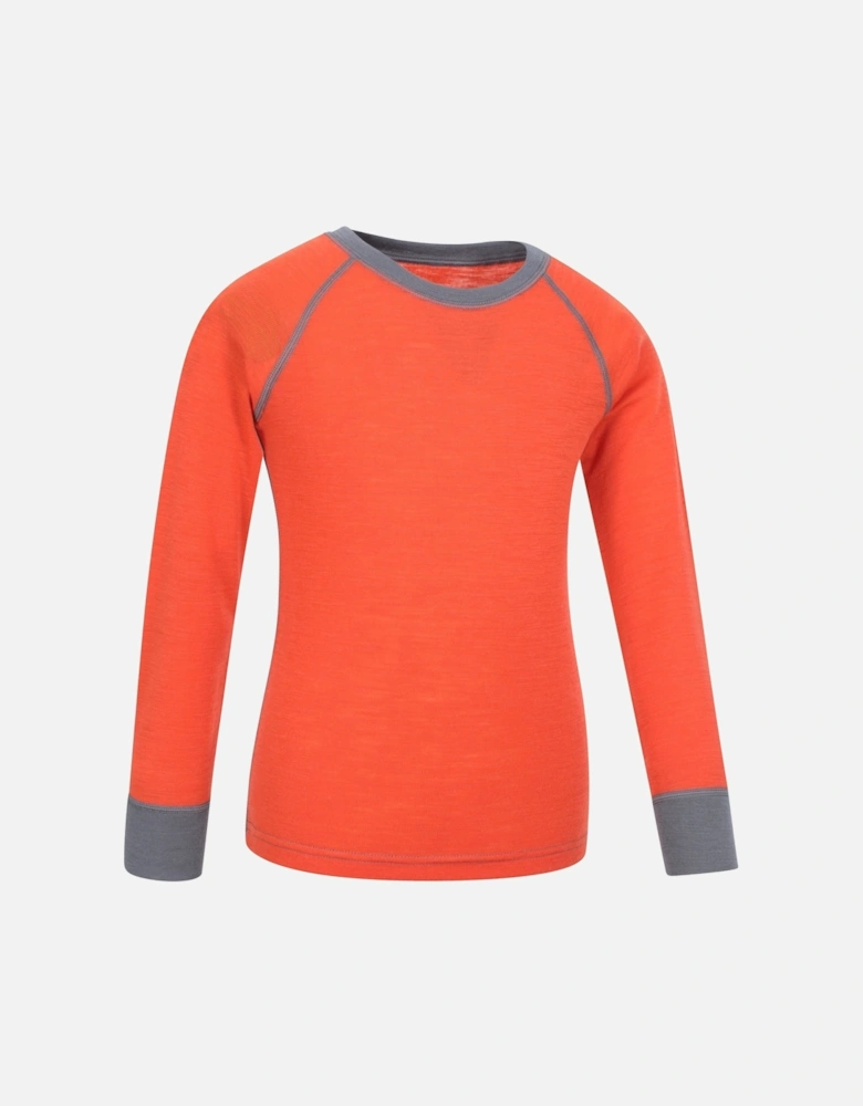 Childrens/Kids Merino II Round Neck Base Layer Top