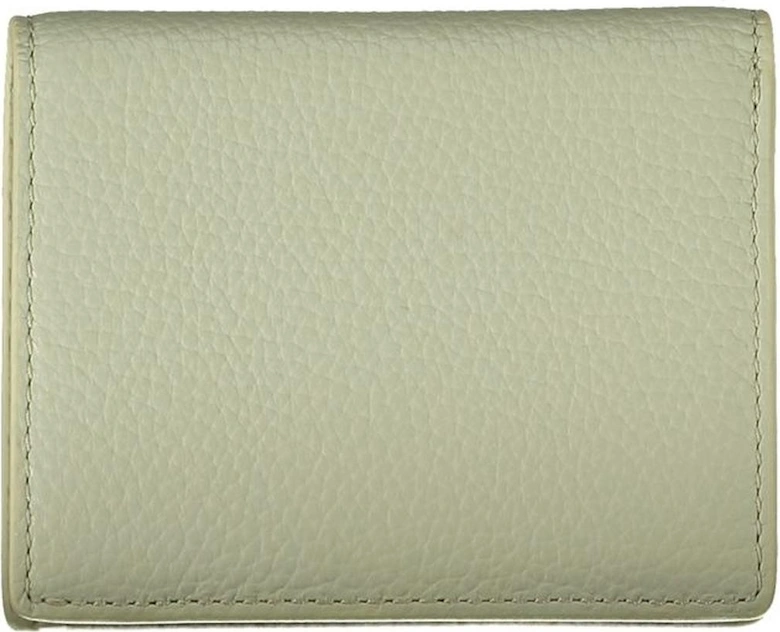 Two-Compartment Wallet with Card and Coin Space Women - Green