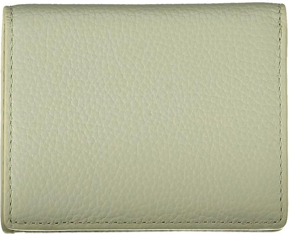 Two-Compartment Wallet with Card and Coin Space Women - Green