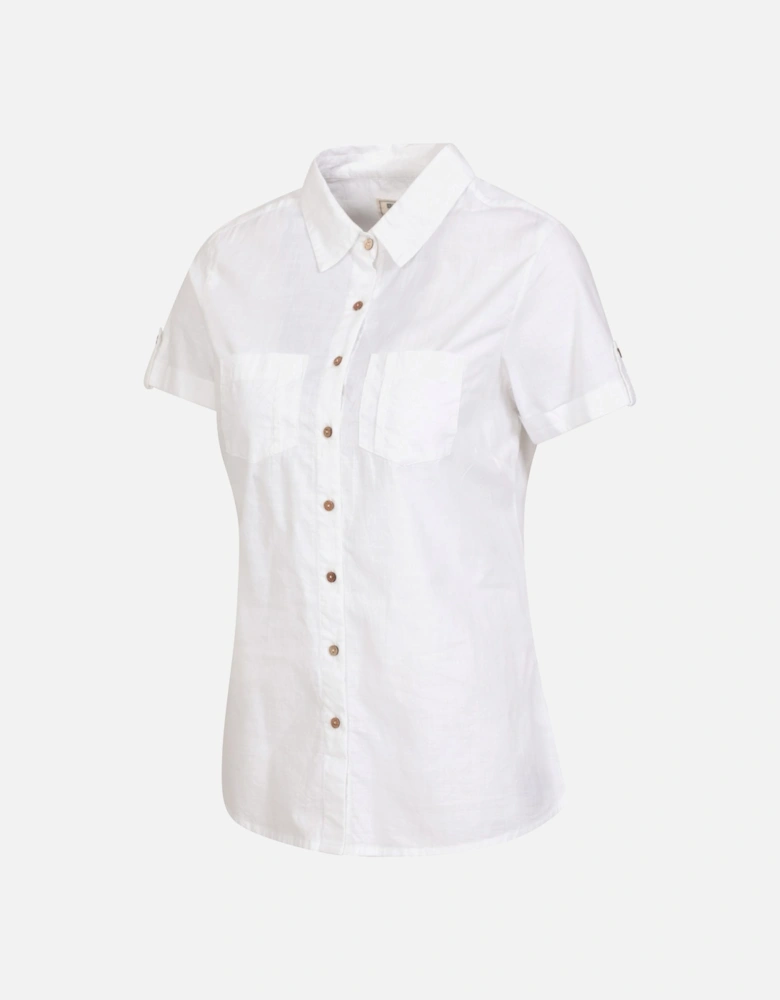 Womens/Ladies Coconut Short-Sleeved Shirt