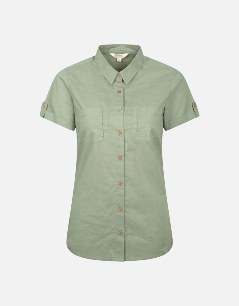 Womens/Ladies Coconut Short-Sleeved Shirt