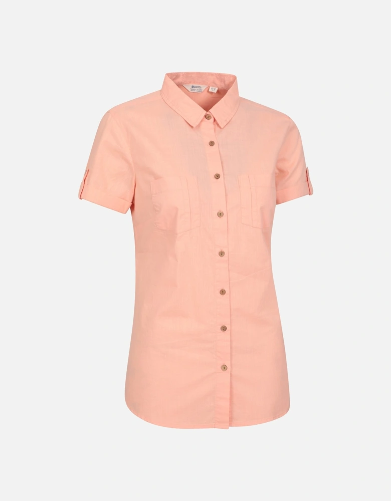 Womens/Ladies Coconut Short-Sleeved Shirt