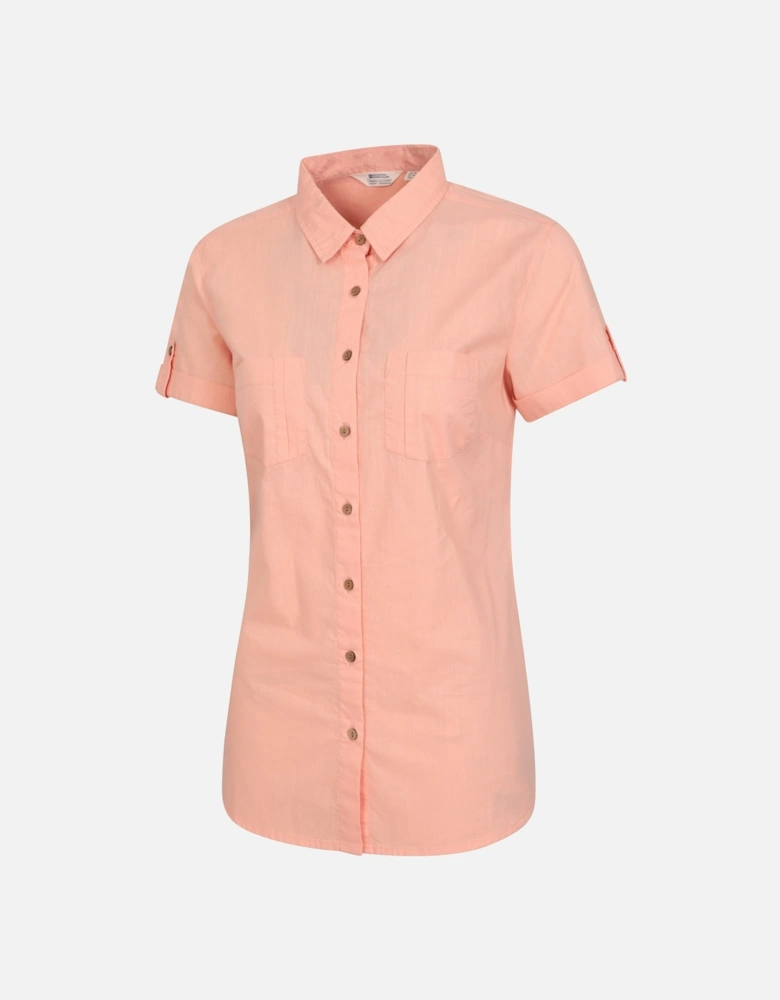 Womens/Ladies Coconut Short-Sleeved Shirt