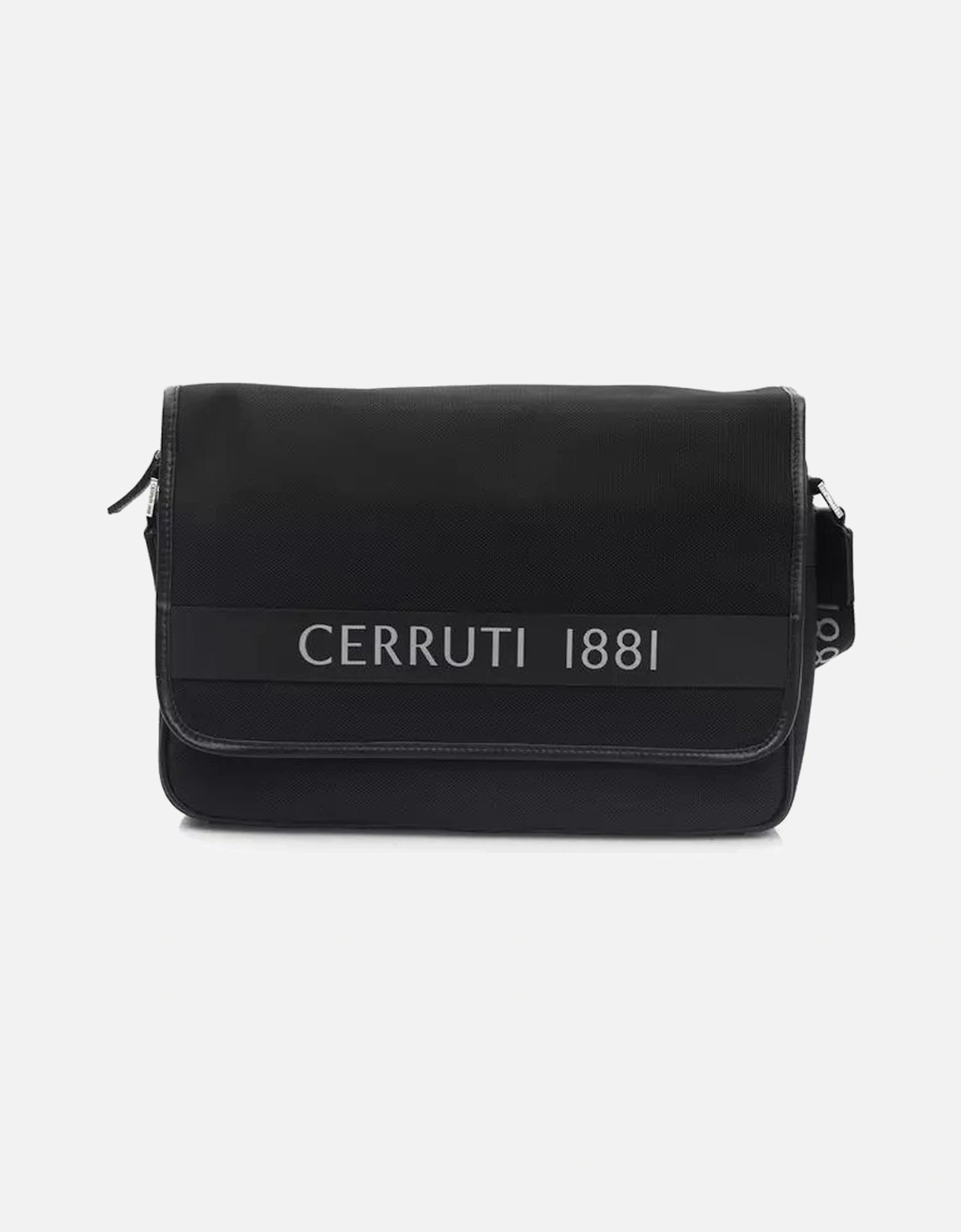 Sophisticated Crossbody Bag with Sleek Logo and Convenient Back Pocket, 6 of 5