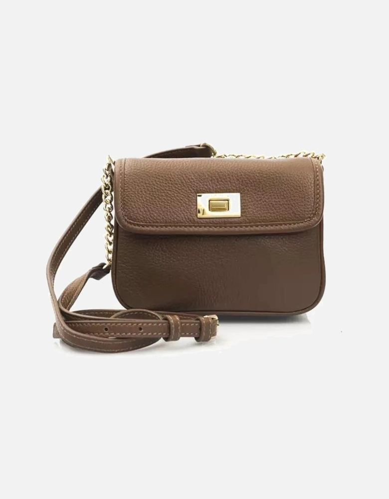 Sophisticated Leather Crossbody Bag Women - Brown