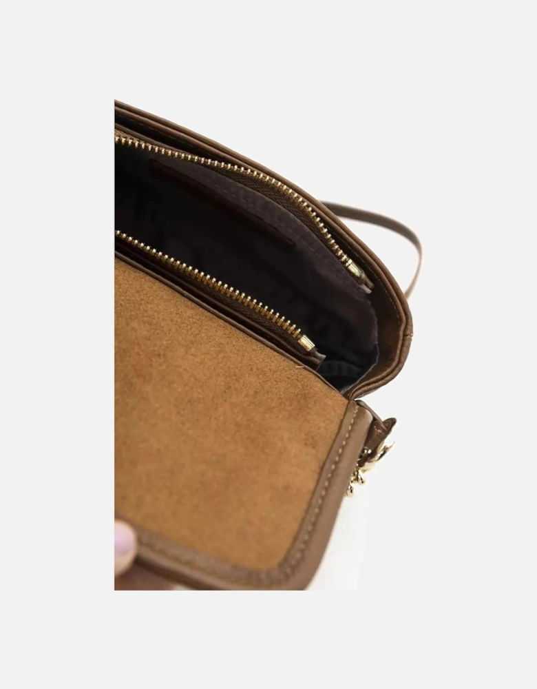 Sophisticated Leather Crossbody Bag Women - Brown