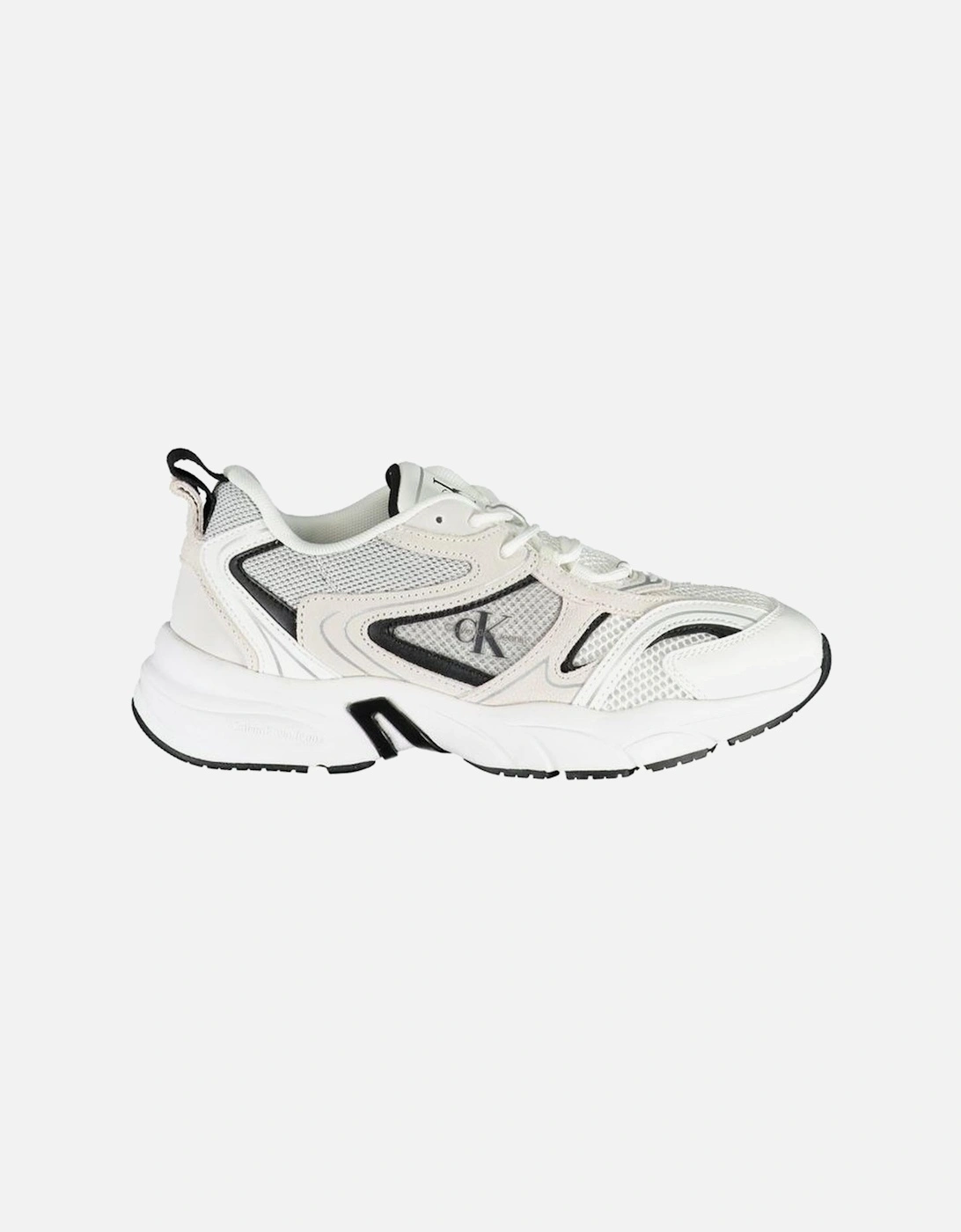Printed Lace-Up Athletic Shoes with Contrasting Details Women - White, 4 of 3