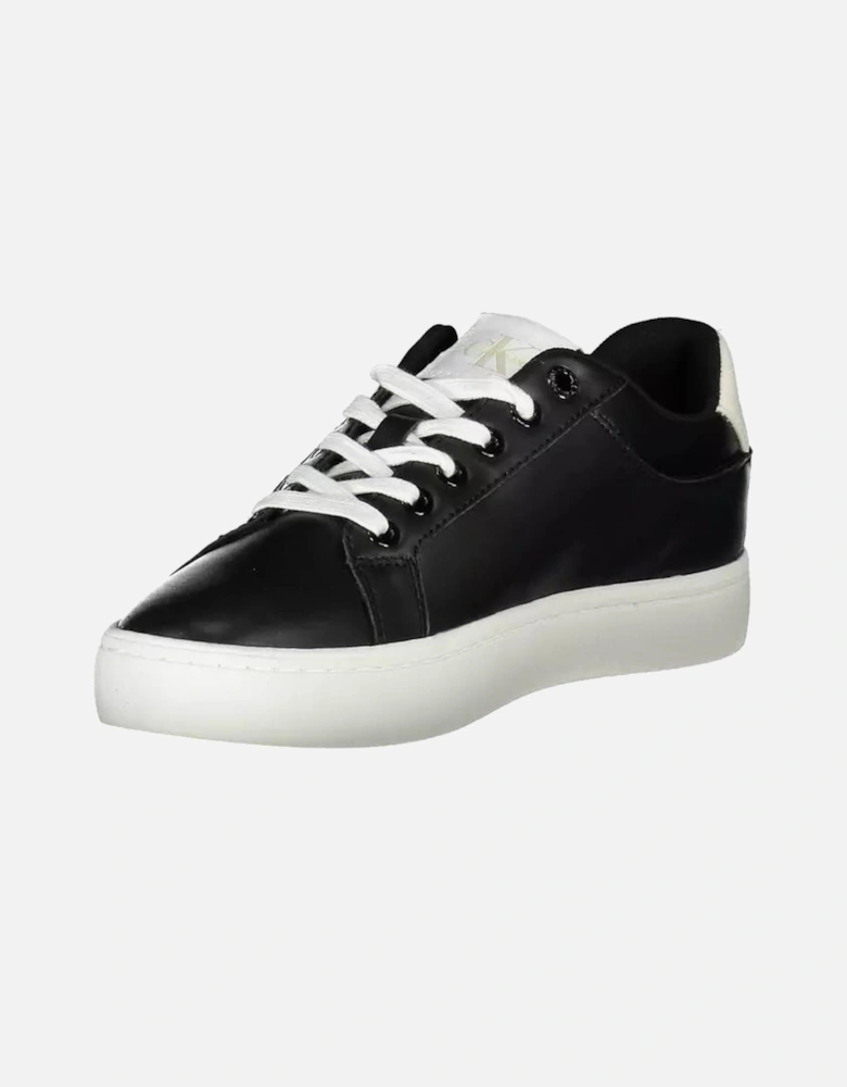 Contrasting Details Recycled Polyester Sports Shoe Women - Black