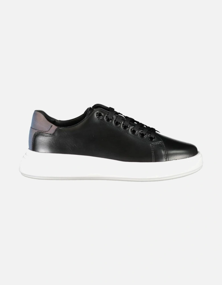 Recycled Leather Sports Footwear with Logo and Contrast Details Women