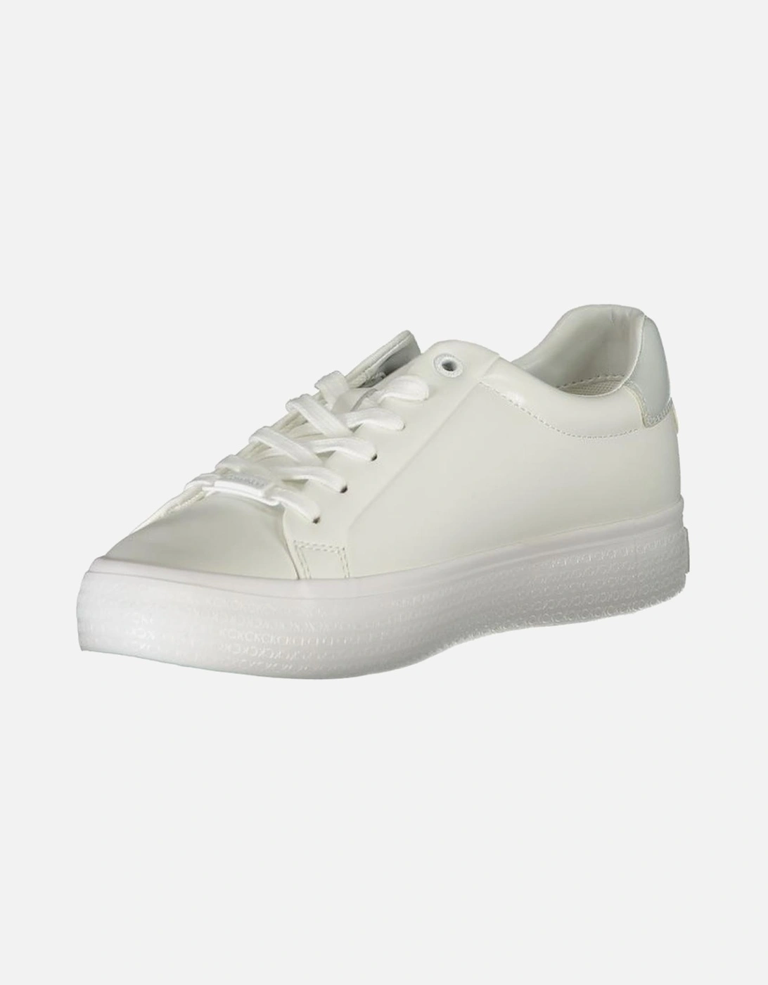 Sports Footwear with Laces and Contrast Details Women - White Sneakers