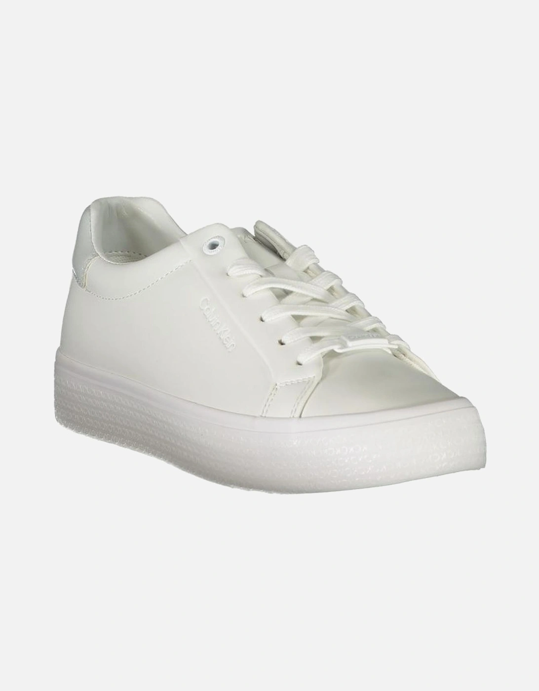 Sports Footwear with Laces and Contrast Details Women - White Sneakers