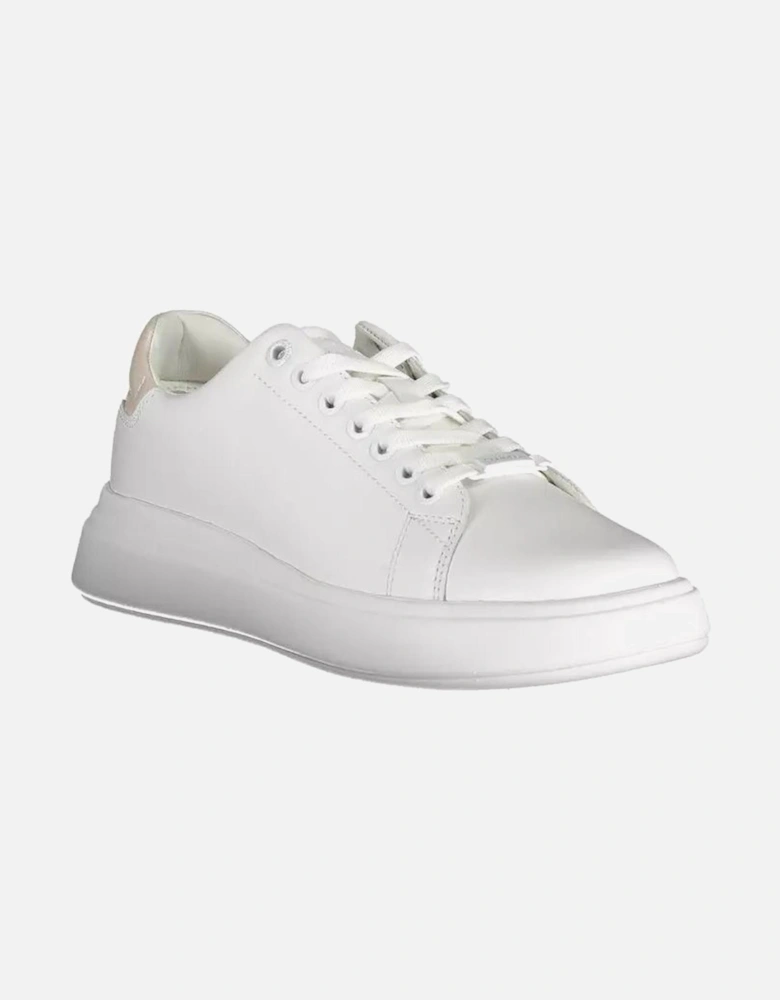 Laced Sports Shoe with Contrasting Details and Logo Women - White