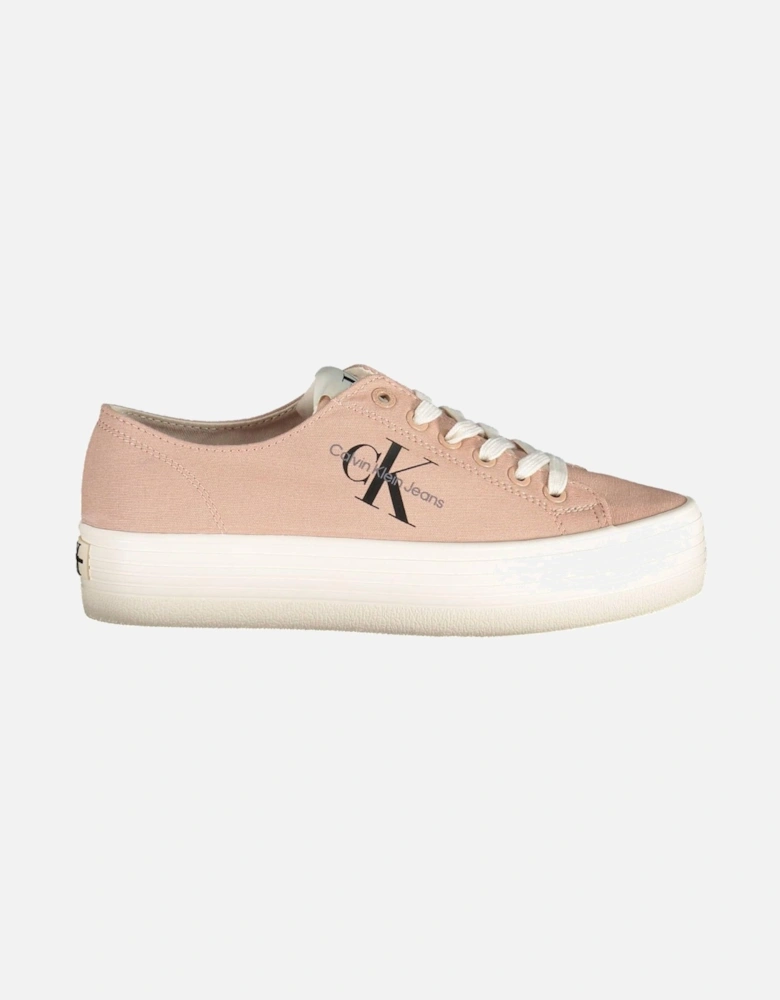 Laced Platform Sports Shoe with Contrasting Details and Logo Women -