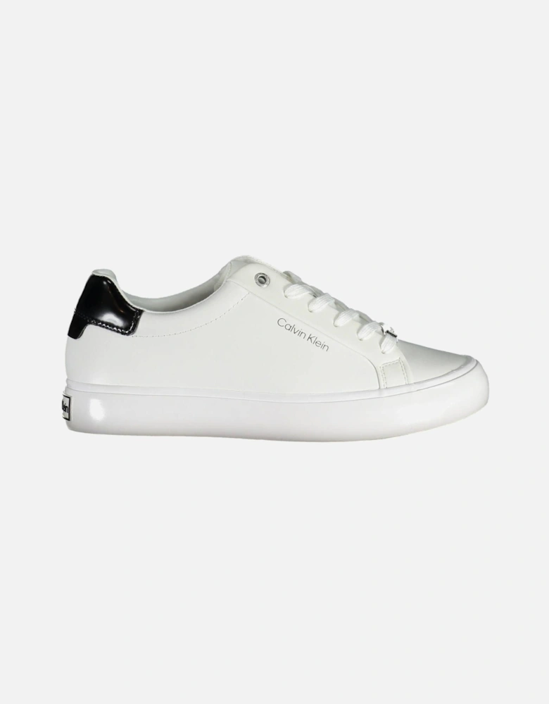 Contrasting Detail Logo Print Sports Shoe Women - White Sneakers