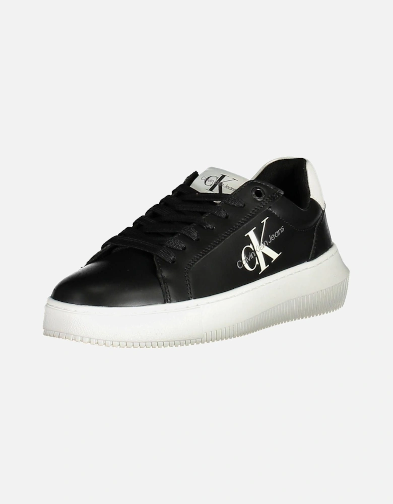 Contrasting Details Recycled Polyester Sports Shoe with Logo Print