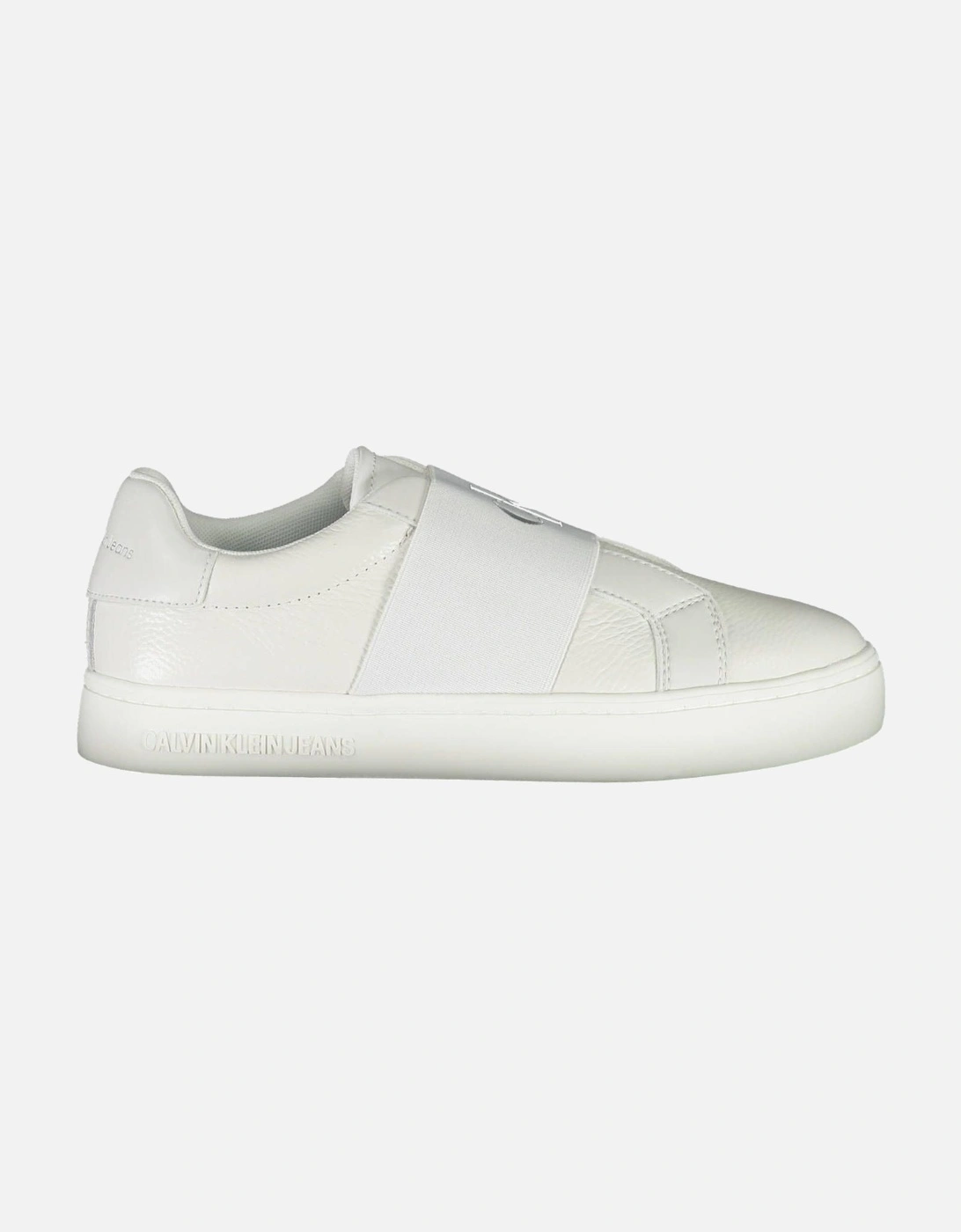Elastic Band Printed Logo Sports Shoe Women - White, 4 of 3
