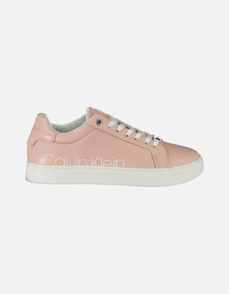 Lace-Up Sports Shoe with Contrasting Details and Logo Women - Pink