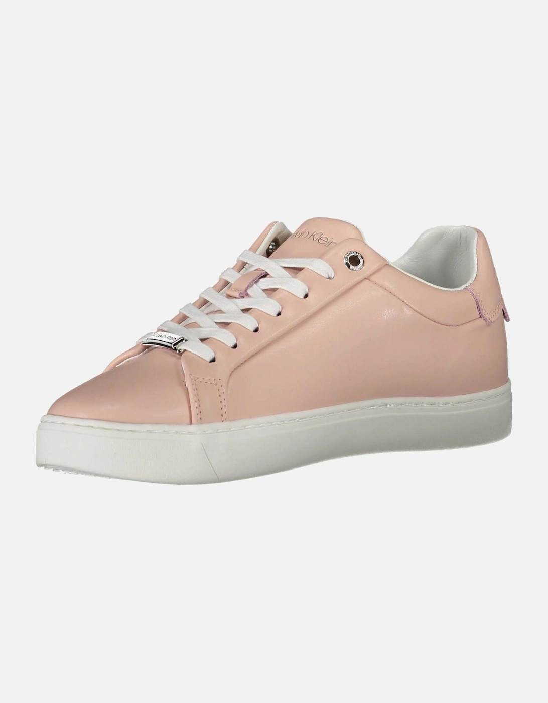 Lace-Up Sports Shoe with Contrasting Details and Logo Women - Pink