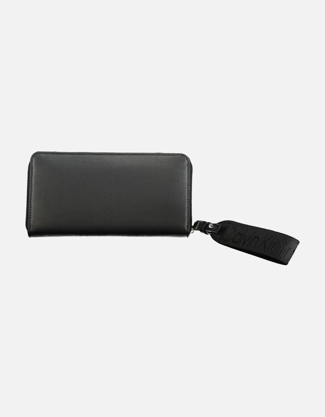 Zip Closure Wallet with Coin Purse and Card Slots Women - Black