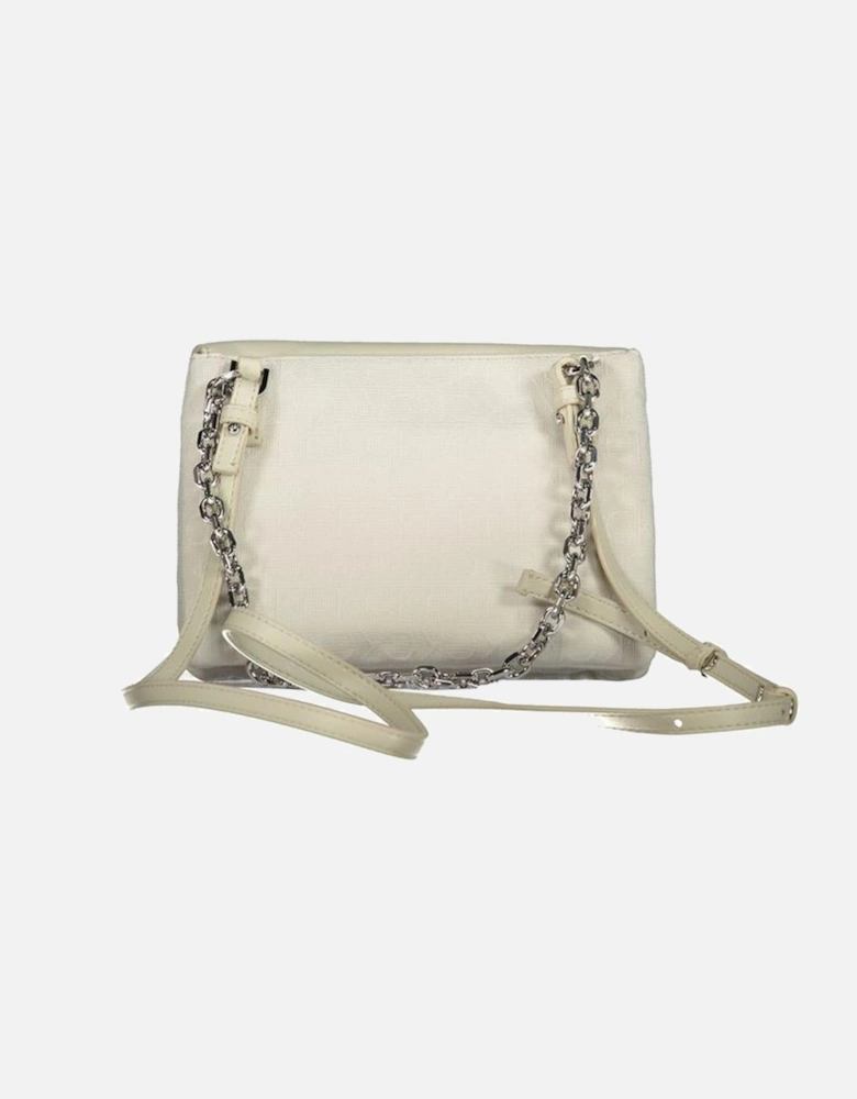 Chain Handle Bag with Adjustable Strap Women - Beige Handbags