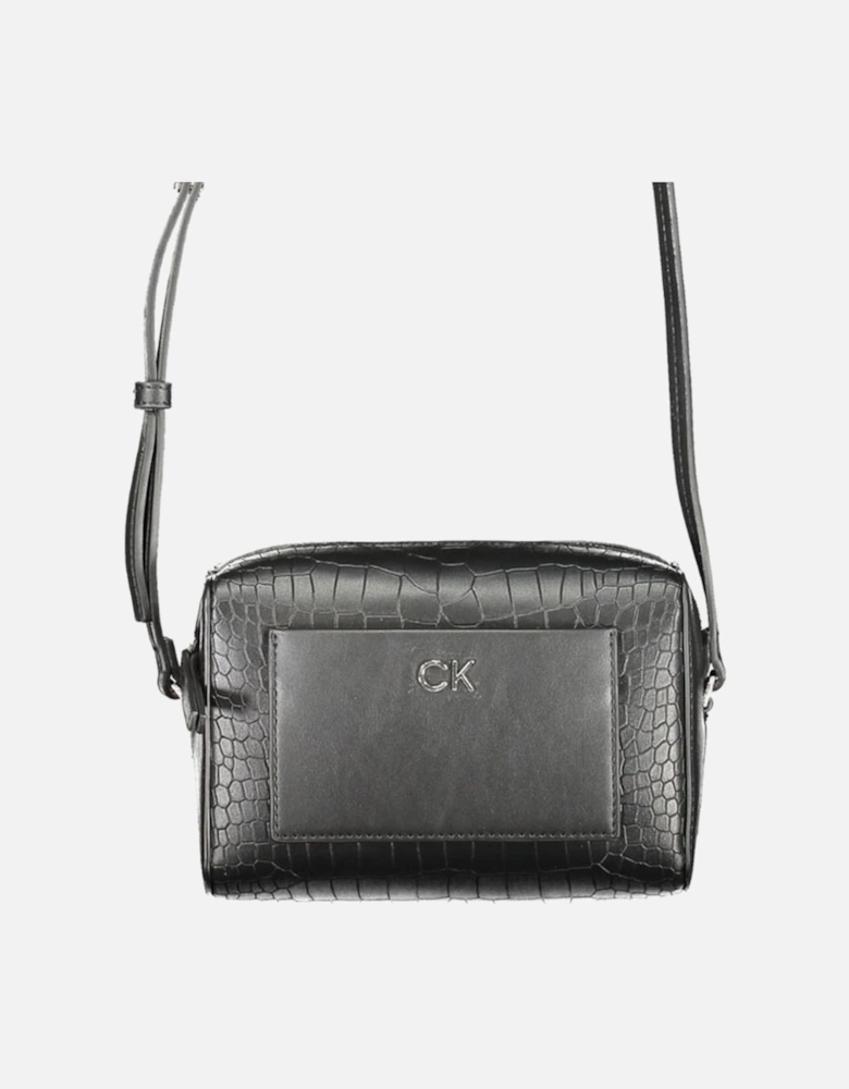 Black Polyester Handbag Women