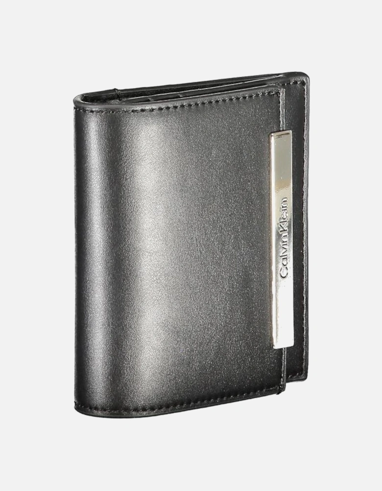 RFID Block Wallet with External Pocket and Card Slots Women - Black