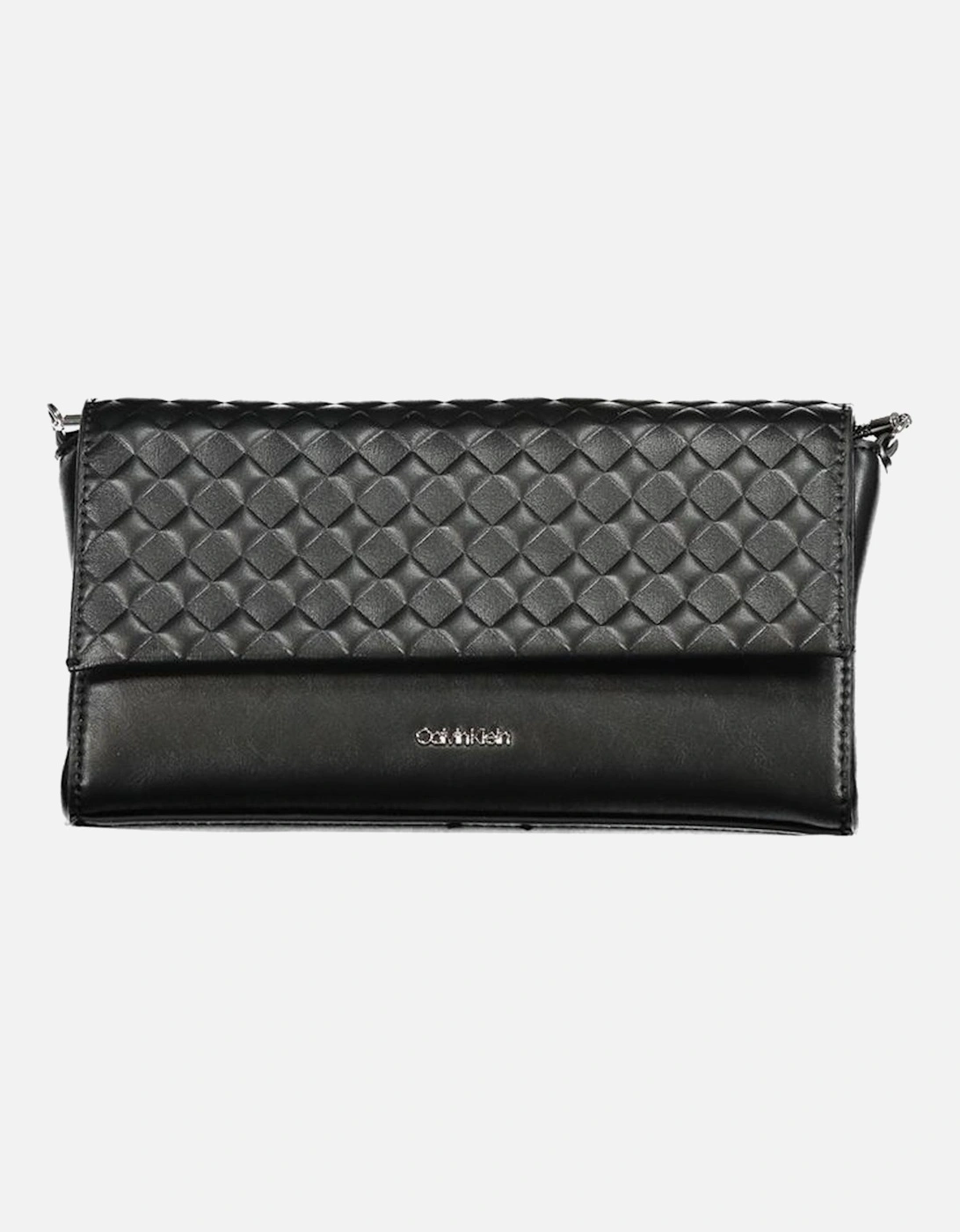 Chain Shoulder Bag with Contrasting Details Women - Black Handbags, 4 of 3