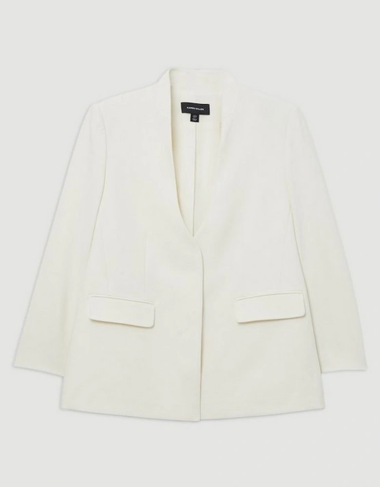 Compact Stretch Essential Oversize Tailored Blazer