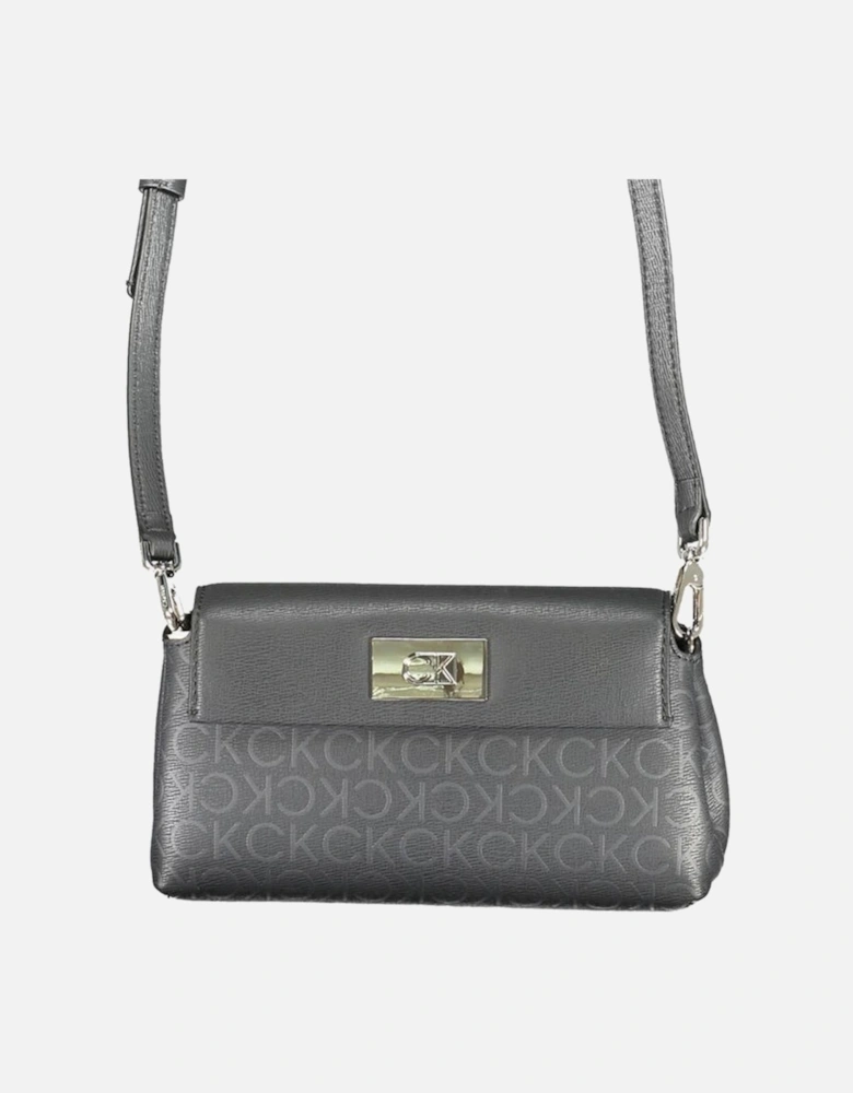 Black Polyester Handbag